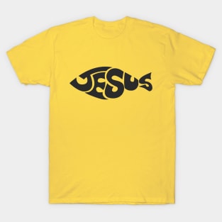 Christian Sign Fish Emblem Jesus T-Shirt